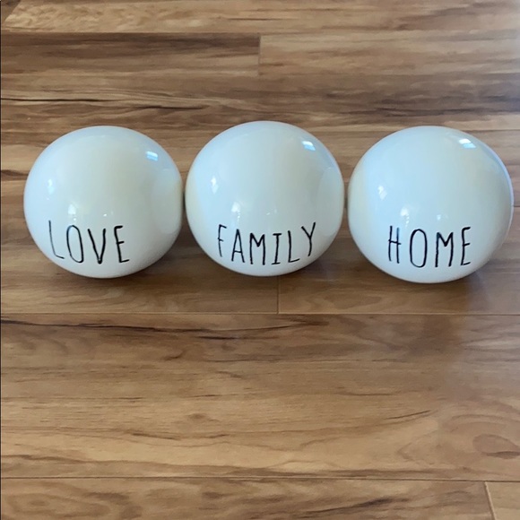 Pier 1 HOME white ceramic decorative sphere - Picture 10 of 12